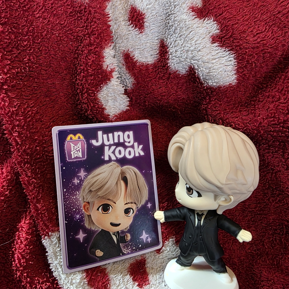McDonald's TinyTAN Jung Kook Figure - Black and White
